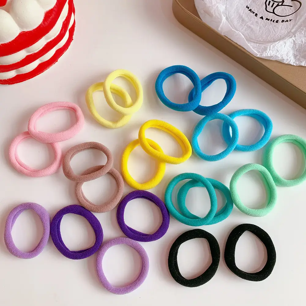 50 Pcs Blue Girl's Rainbow Hair Ties — feature 30