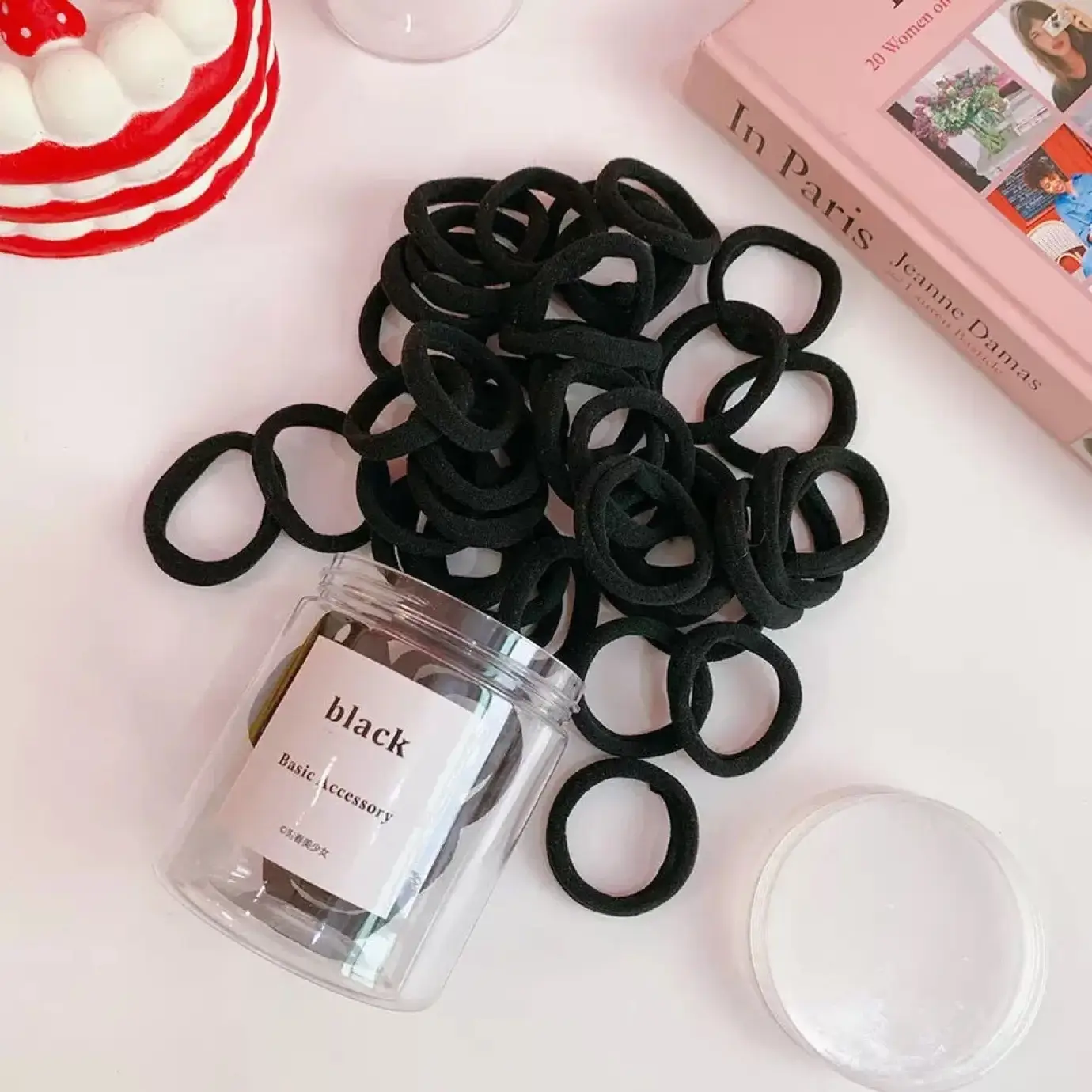 50 Pcs Blue Girl's Rainbow Hair Ties — feature 6