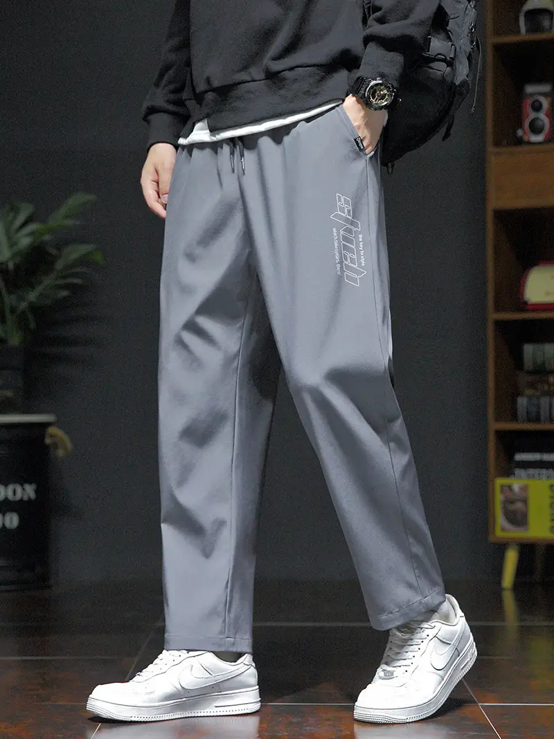 Spring & Autumn Men's Loose Leg Pants Large Size - Image 14