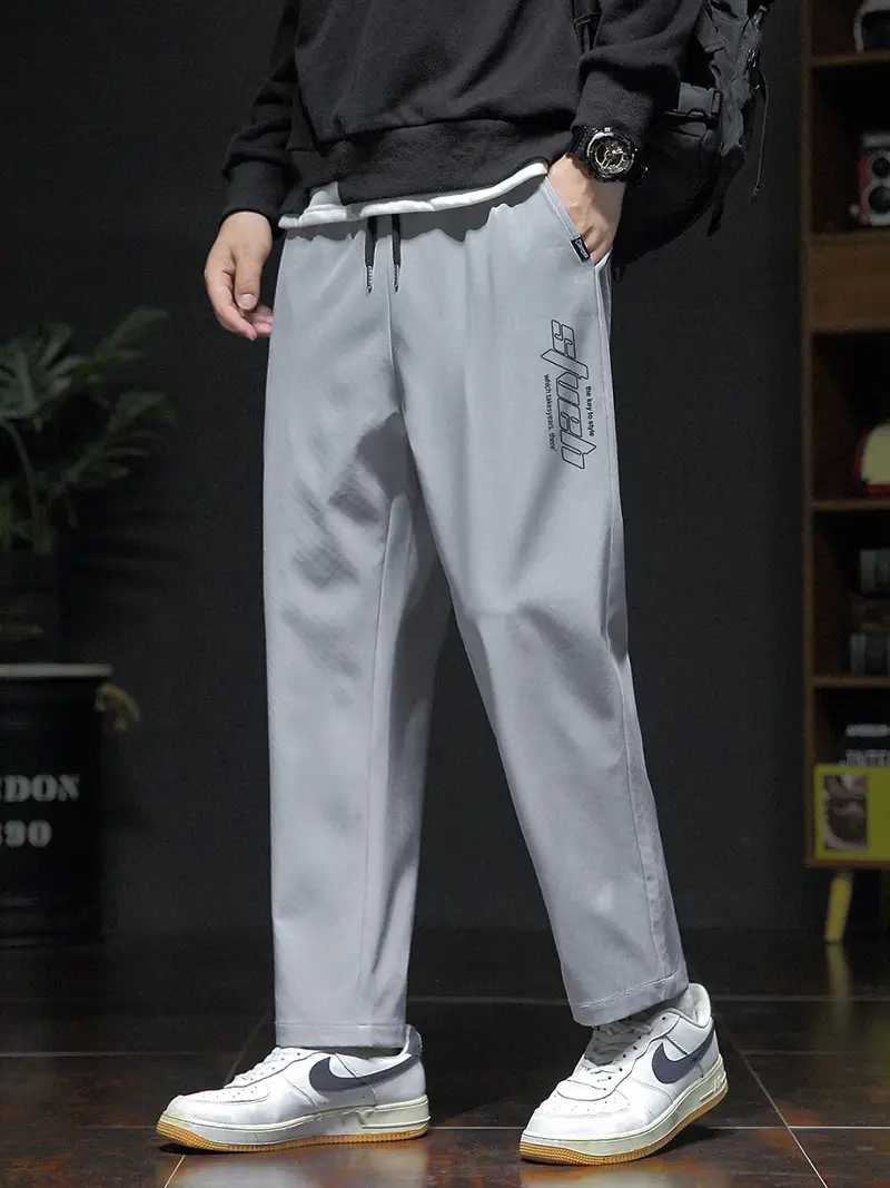 Spring & Autumn Men's Loose Leg Pants Large Size - Image 15