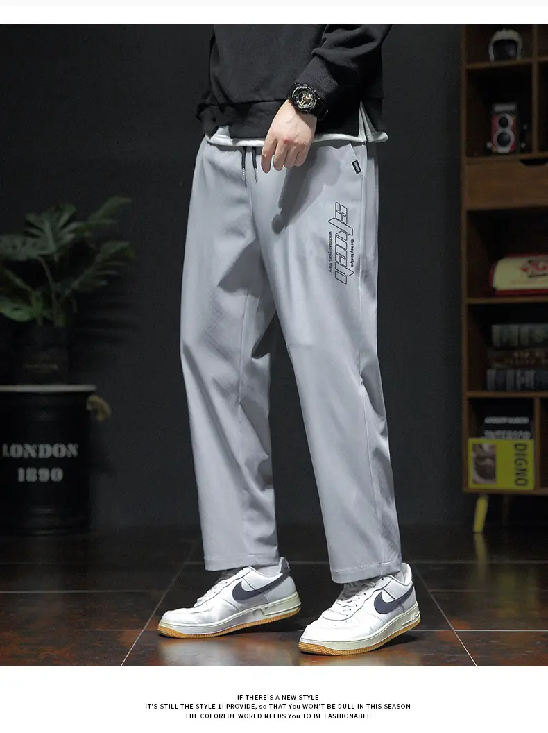 Spring & Autumn Men's Loose Leg Pants Large Size — feature 16