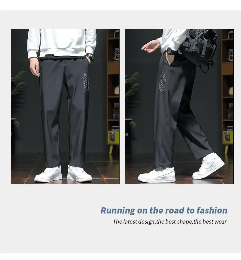 Spring & Autumn Men's Loose Leg Pants Large Size — feature 9