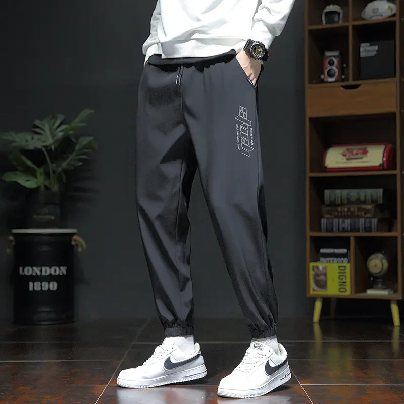 Spring & Autumn Men's Loose Leg Pants Large Size - Image 10