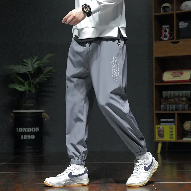 Spring & Autumn Men's Loose Leg Pants Large Size - Image 11