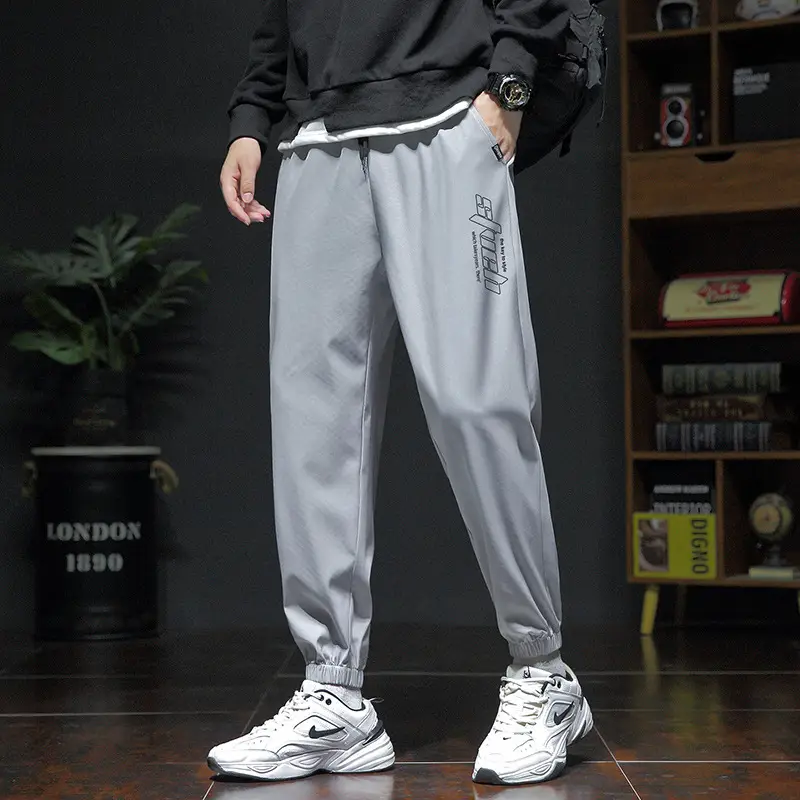 Spring & Autumn Men's Loose Leg Pants Large Size - Image 12