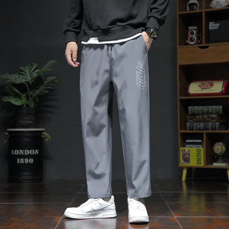 Spring & Autumn Men's Loose Leg Pants Large Size - Image 2