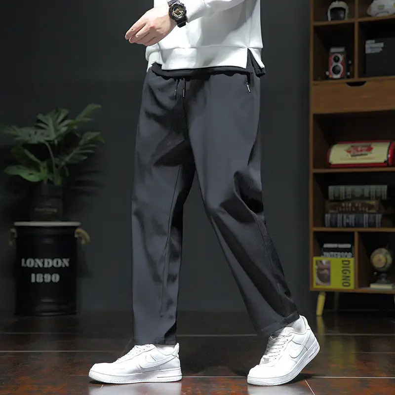 Spring & Autumn Men's Loose Leg Pants Large Size - Image 4