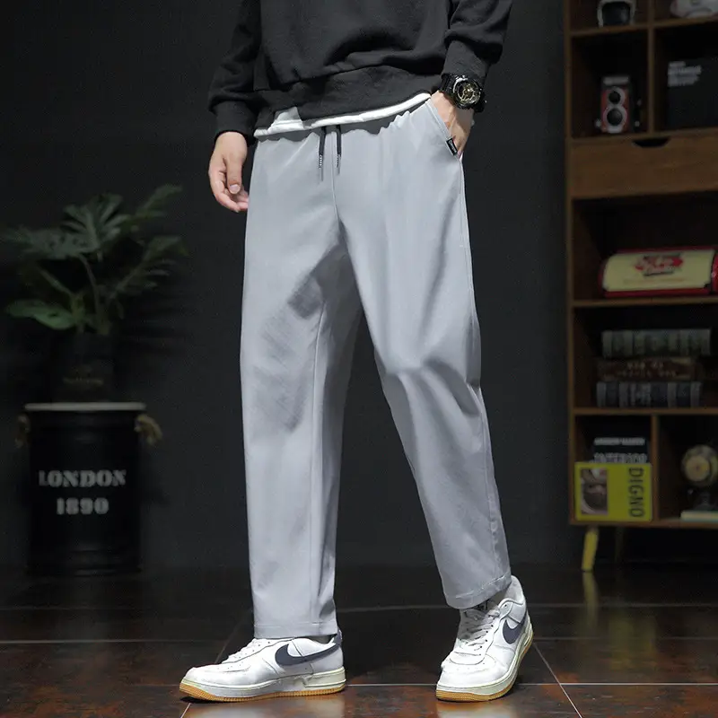 Spring & Autumn Men's Loose Leg Pants Large Size - Image 6