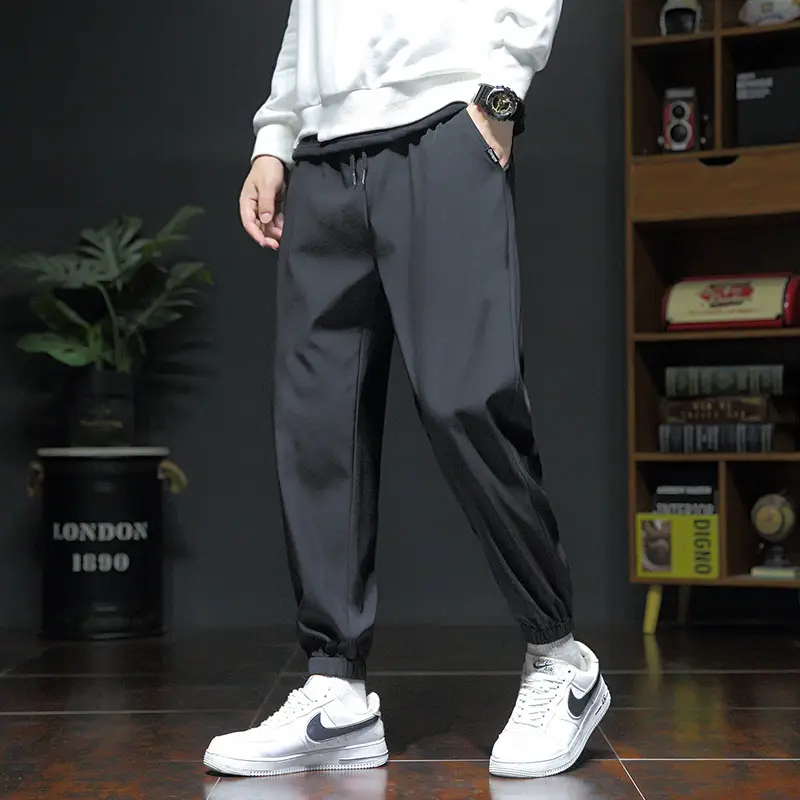 Spring & Autumn Men's Loose Leg Pants Large Size - Image 7