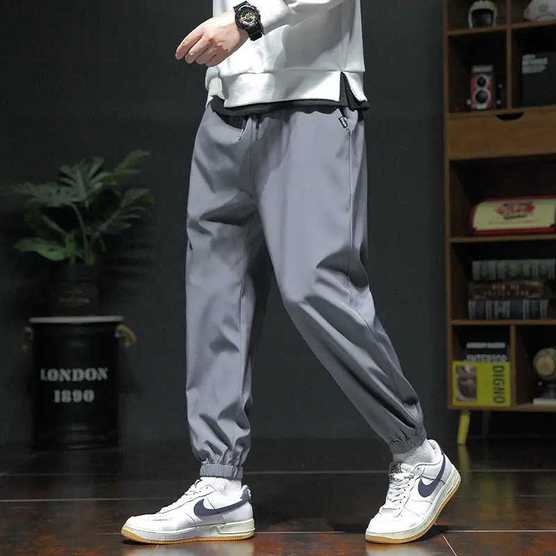 Spring & Autumn Men's Loose Leg Pants Large Size - Image 8