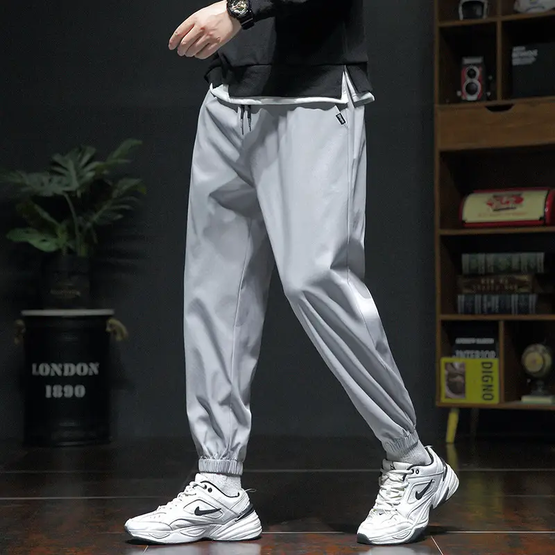 Spring & Autumn Men's Loose Leg Pants Large Size - Image 9