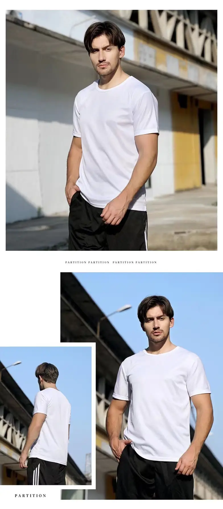 Orange DIY Logo Thin Sports T-Shirt — feature 10