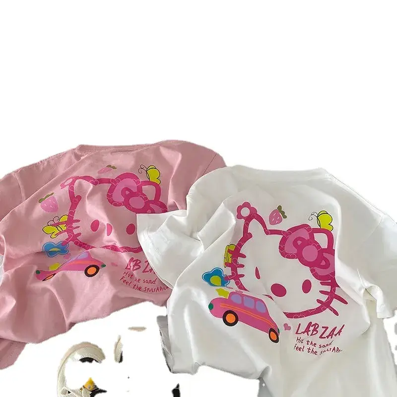 Girls' Hello Kitty Summer T-Shirt Cream 2025