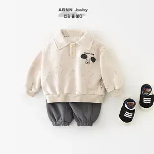 Newborn Cartoon Puppy Hatshirt Blue Cotton Korean Style — feature 14