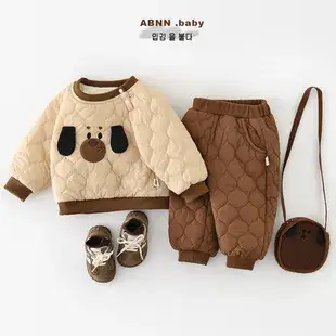 Newborn Cartoon Puppy Hatshirt Blue Cotton Korean Style — feature 15