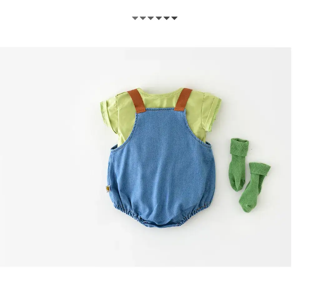 Newborn Cartoon Puppy Hatshirt Blue Cotton Korean Style — feature 34