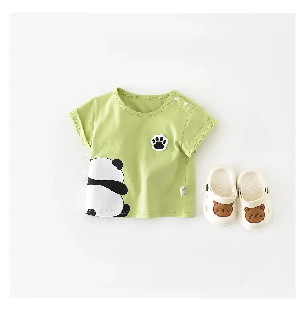 Newborn Cartoon Puppy Hatshirt Blue Cotton Korean Style — feature 36