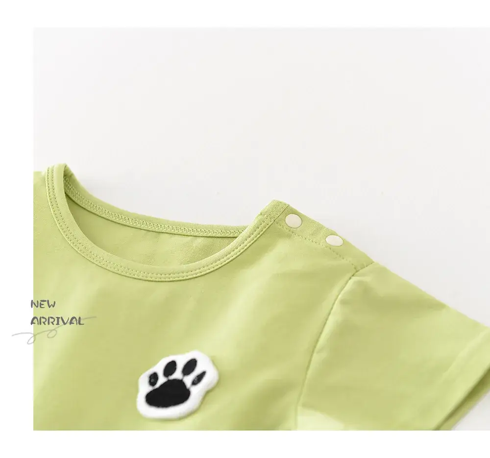 Newborn Cartoon Puppy Hatshirt Blue Cotton Korean Style — feature 45