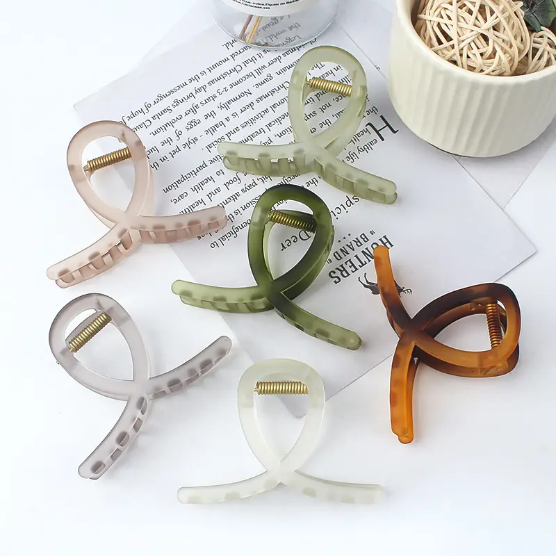 Korean Spring & Summer Hair Grab Clip Light Blue