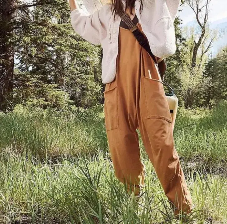 2023 Women's Green Zipper Pocket Trousers Set