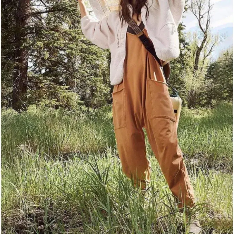 2023 Women's Green Zipper Pocket Trousers Set