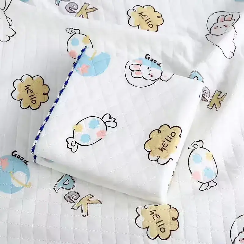 Newborn Cotton Quilted Baby Swaddle Blanket Panda Design - Image 7