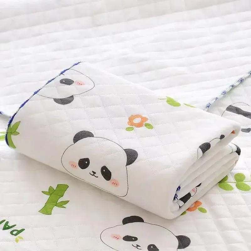 Newborn Cotton Quilted Baby Swaddle Blanket Panda Design - Image 10