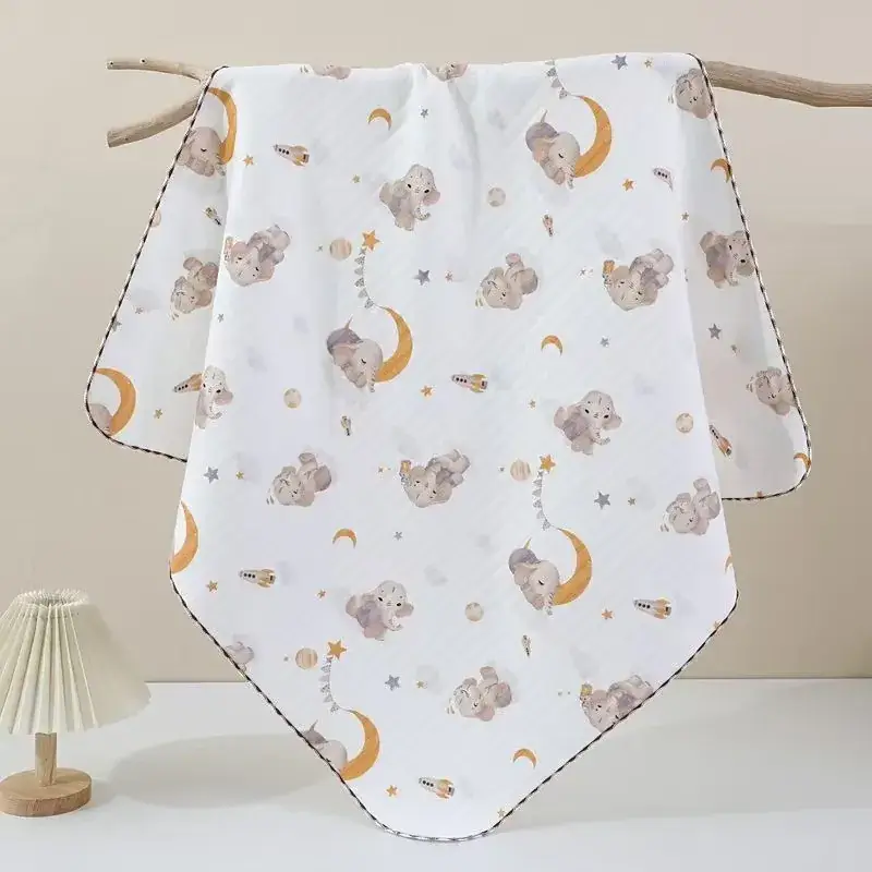 Newborn Cotton Quilted Baby Swaddle Blanket Panda Design - Image 12