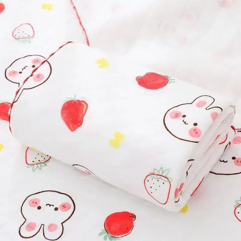 Newborn Cotton Quilted Baby Swaddle Blanket Panda Design - Image 3