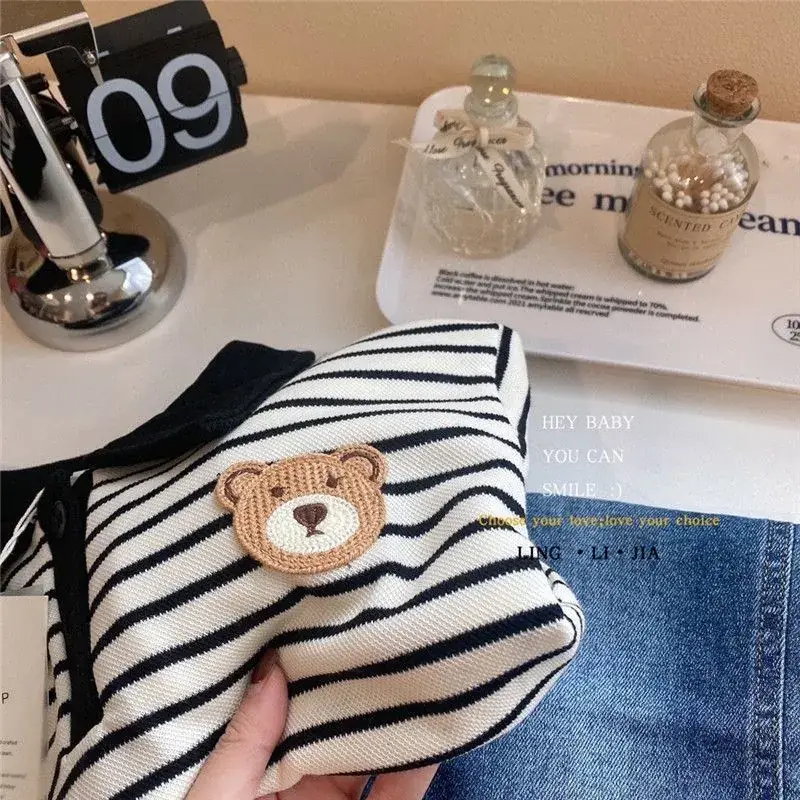 Children Striped Pullover Sweater Set with Shorts — feature 8