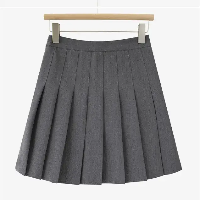 Striped Waist Shirt & Pleated Skirt Set for Women - Image 2