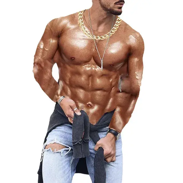 New Plus Size Men's 3D Camo T-Shirt Cool Trendy - Image 44