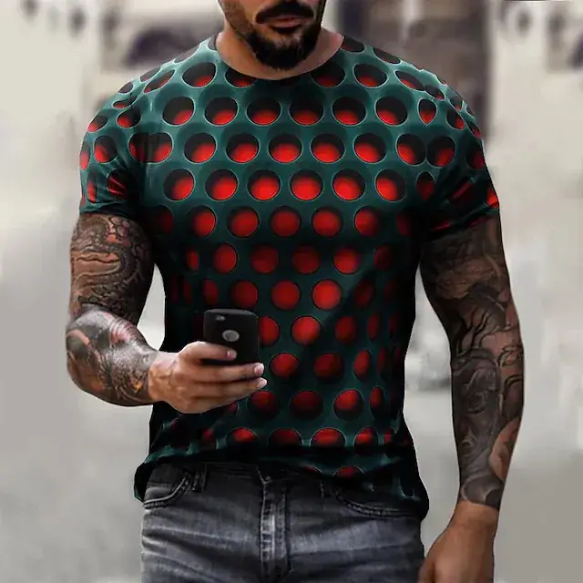 New Plus Size Men's 3D Camo T-Shirt Cool Trendy — feature 3