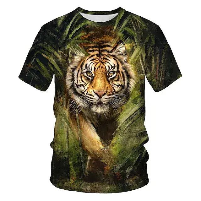 New Plus Size Men's 3D Camo T-Shirt Cool Trendy - Image 12