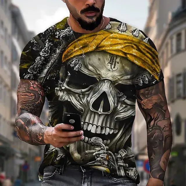 New Plus Size Men's 3D Camo T-Shirt Cool Trendy - Image 16