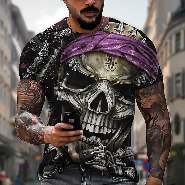 New Plus Size Men's 3D Camo T-Shirt Cool Trendy - Image 18