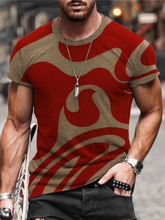 New Plus Size Men's 3D Camo T-Shirt Cool Trendy - Image 19