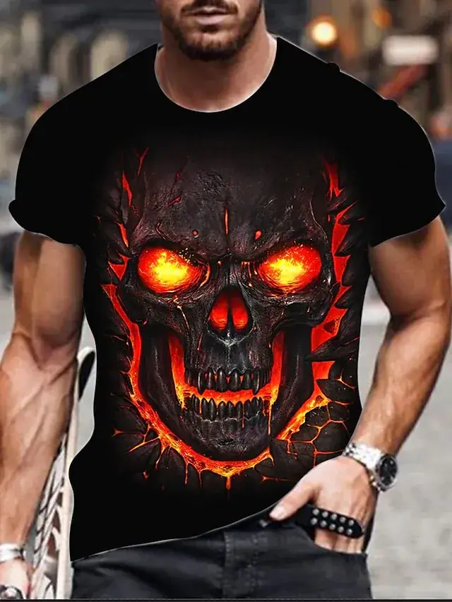 New Plus Size Men's 3D Camo T-Shirt Cool Trendy - Image 24