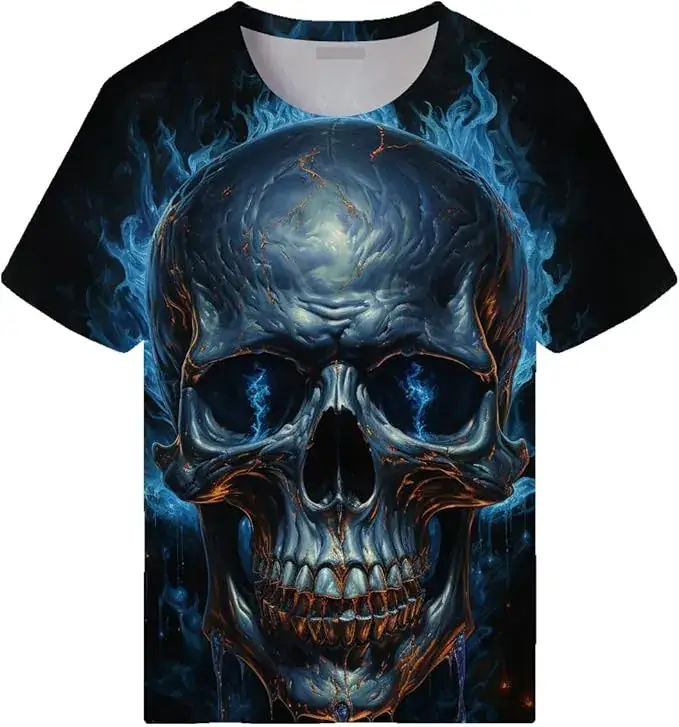 New Plus Size Men's 3D Camo T-Shirt Cool Trendy - Image 25
