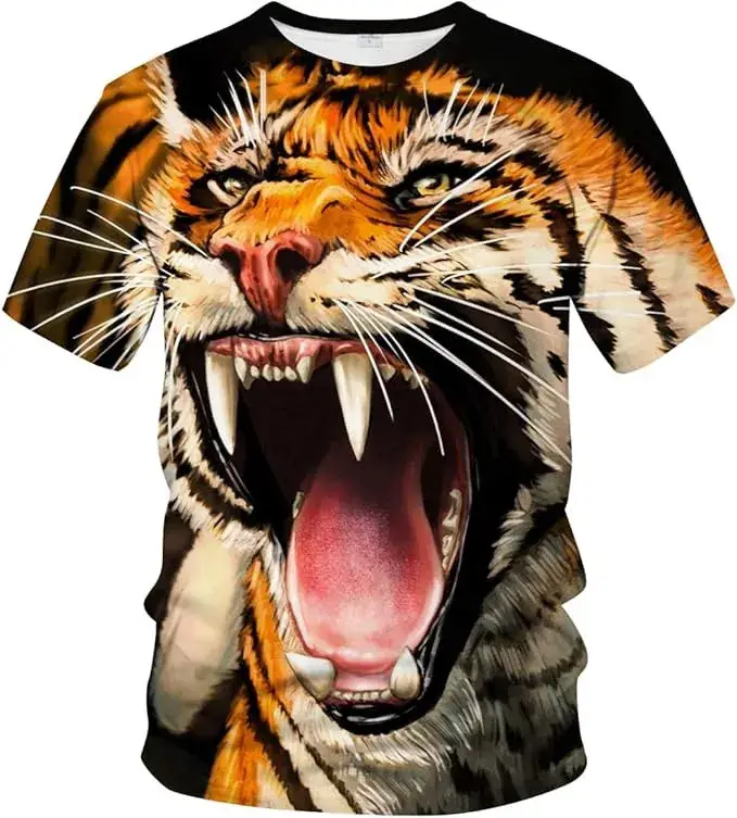 New Plus Size Men's 3D Camo T-Shirt Cool Trendy - Image 29