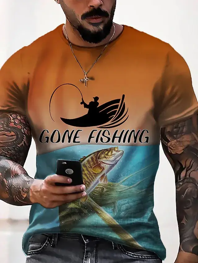 New Plus Size Men's 3D Camo T-Shirt Cool Trendy - Image 7