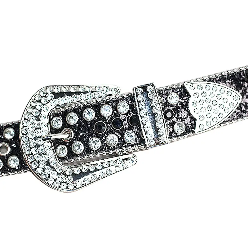 Crystal-Encrusted Belt for Men Women Western Cowboy Style - Image 4