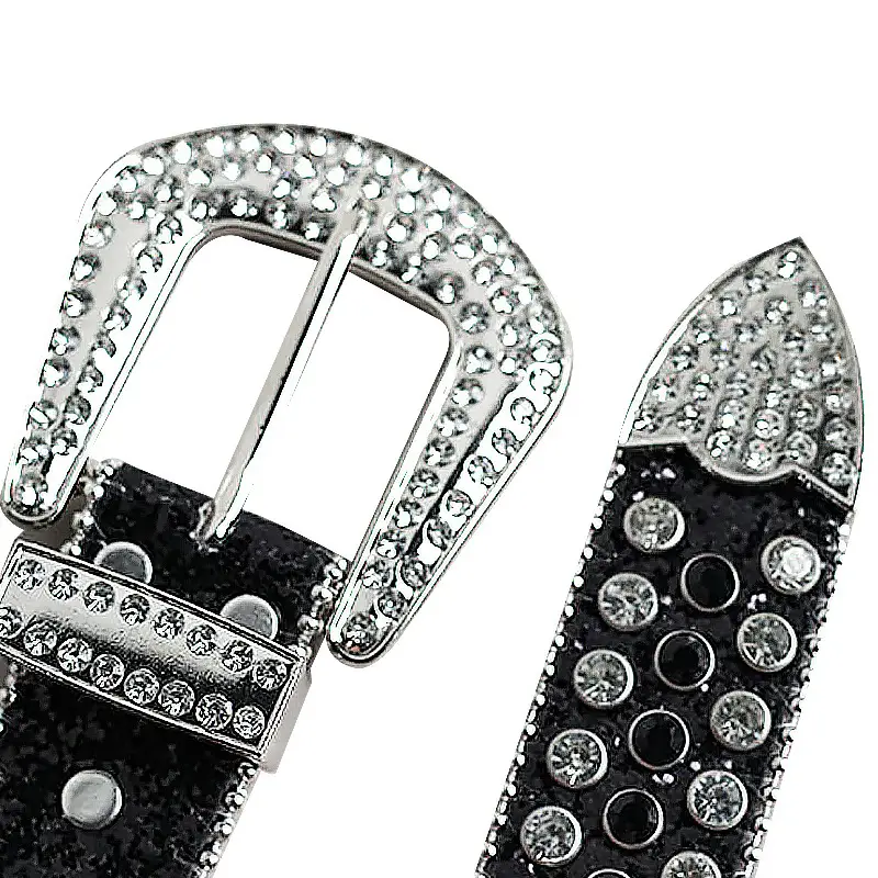Crystal-Encrusted Belt for Men Women Western Cowboy Style - Image 5