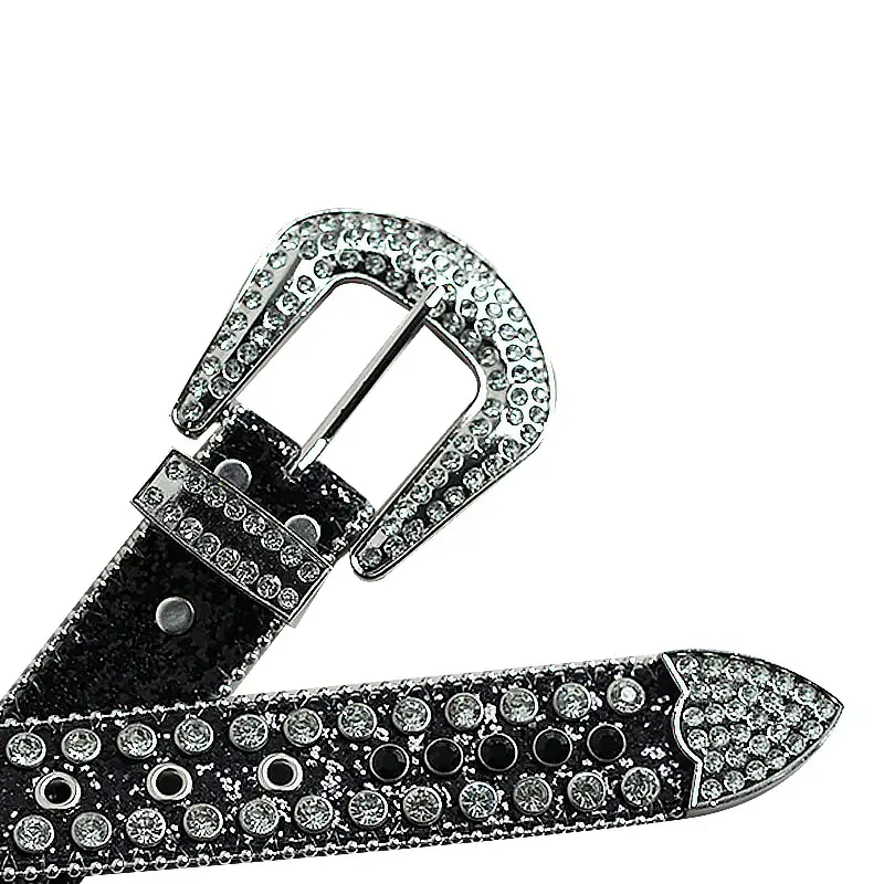 Crystal-Encrusted Belt for Men Women Western Cowboy Style - Image 6