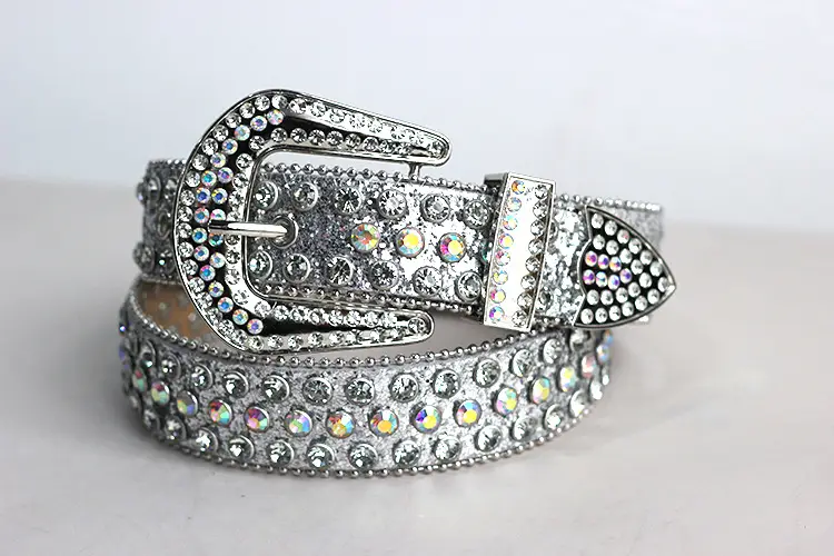 Crystal-Encrusted Belt for Men Women Western Cowboy Style — feature 13