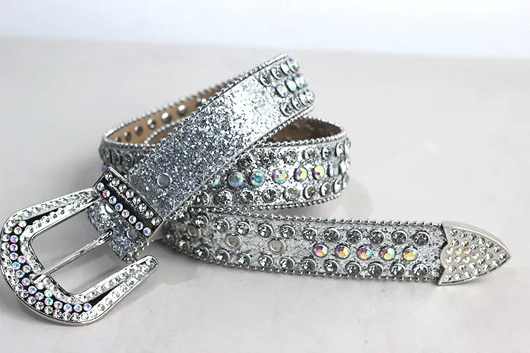 Crystal-Encrusted Belt for Men Women Western Cowboy Style — feature 15