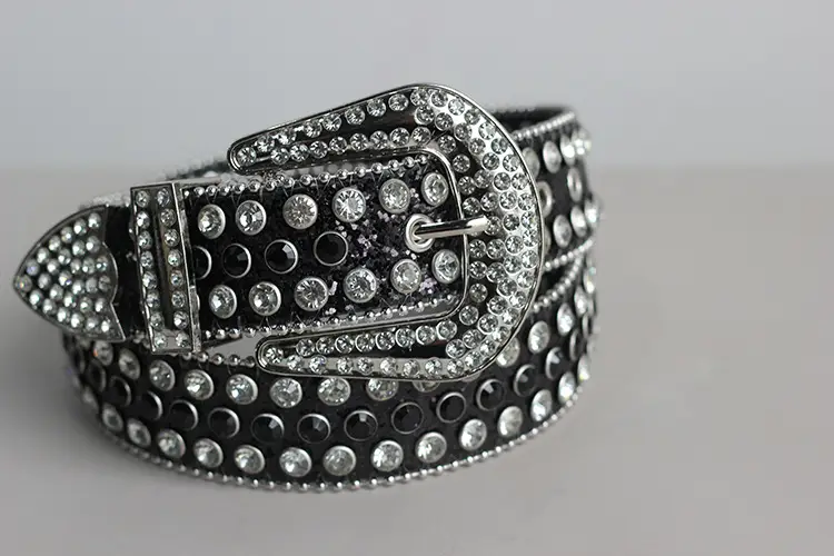 Crystal-Encrusted Belt for Men Women Western Cowboy Style — feature 5