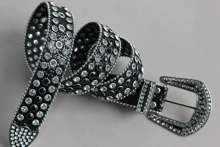 Crystal-Encrusted Belt for Men Women Western Cowboy Style — feature 7