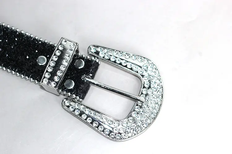 Crystal-Encrusted Belt for Men Women Western Cowboy Style — feature 9