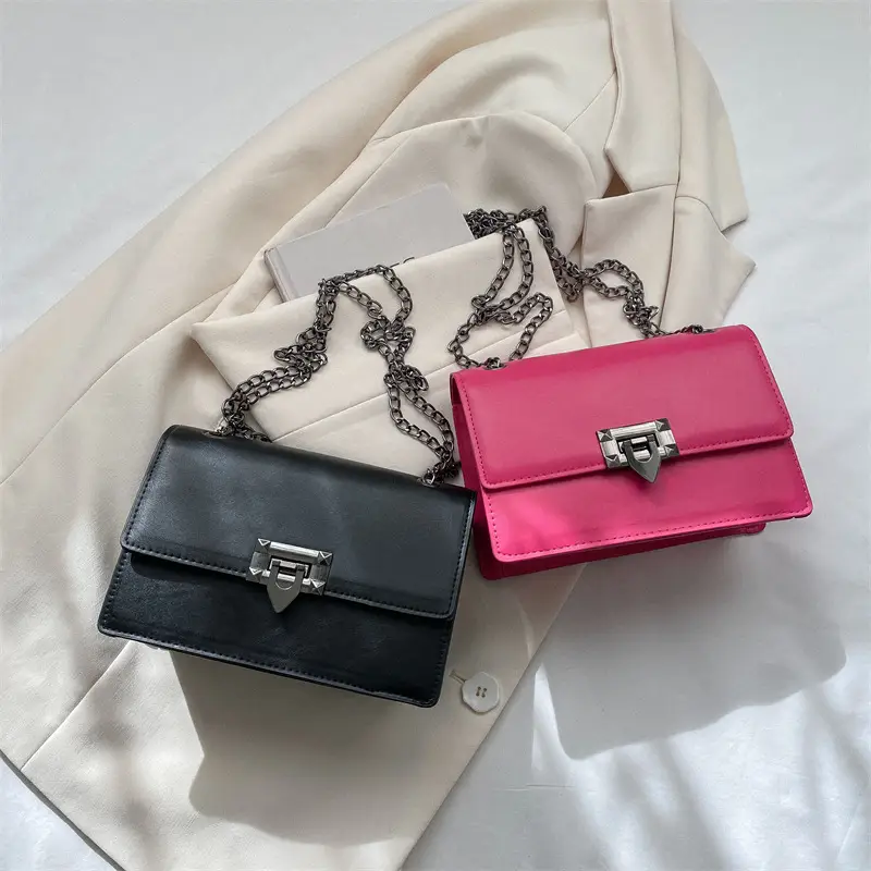 Women's 2023 Chain Shoulder Bag Brown White